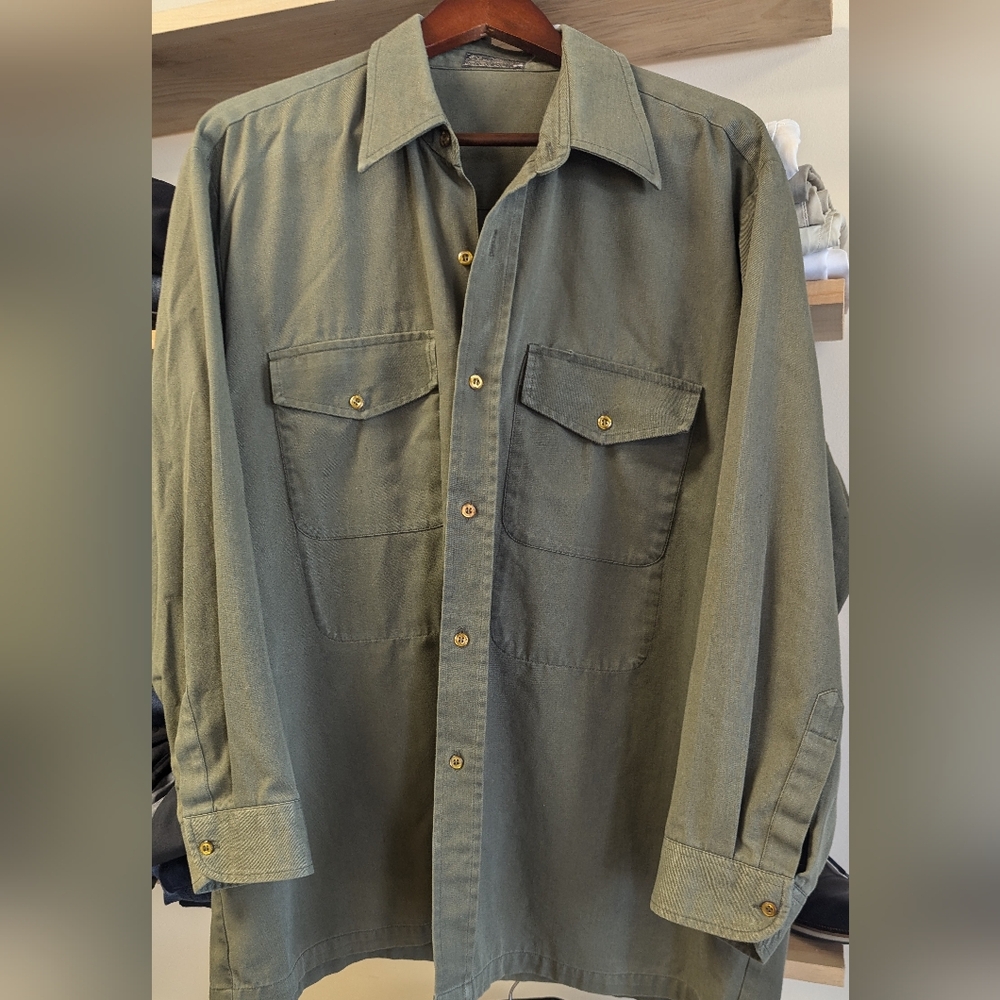 Standard brand  military issued denim shirt lg/xl